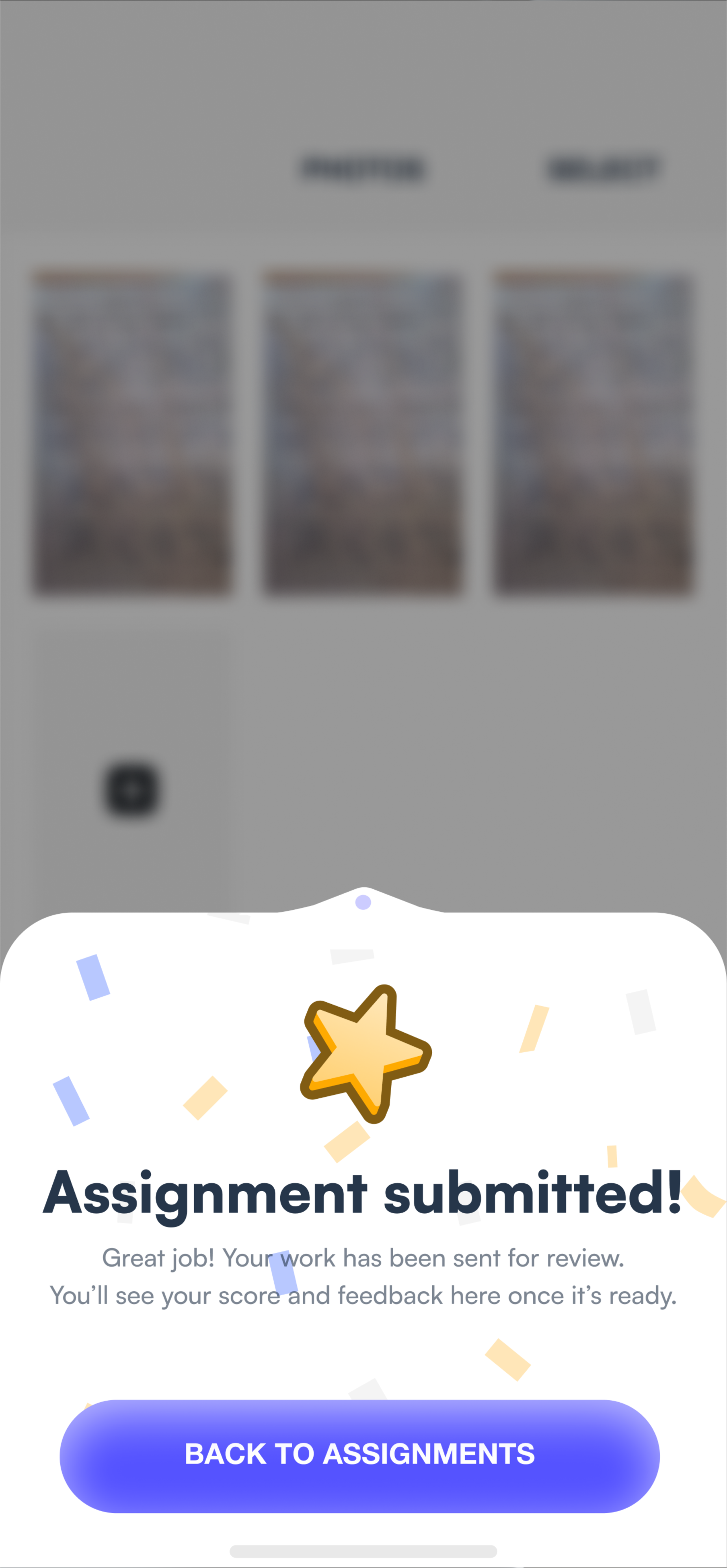 Assignment submitted on phone